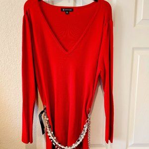 INC red tunic sweater size XXL